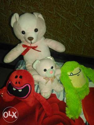 Set of 4 soft toys almost new imported