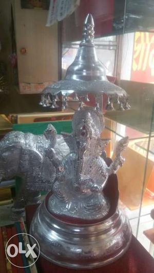 Silver Ganesh Statuette