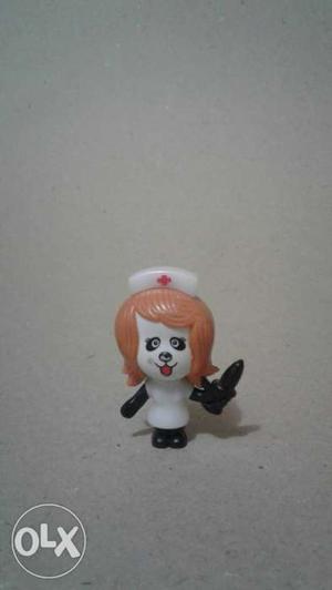 Small plastic toy of docter panda
