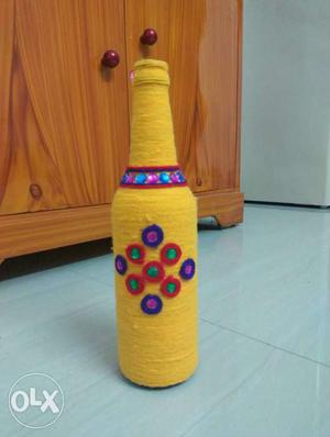 This is my handmade bottle craft