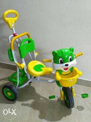 Toddler's Yellow And Green Trike