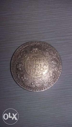 1 Rupees coin year ...GEORGE VI KING EMPEROR..