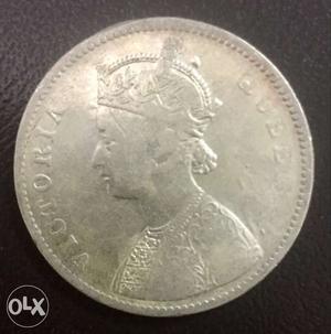 155 year old One Rupee Silver Coin 