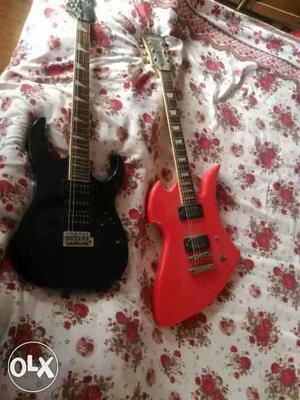2 electric guitars in good condition for sale at