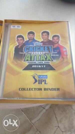 230 Cricket Attax Cards in a collector binder