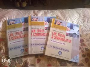 3 Pieces Of Law, Ethics And Communication Books