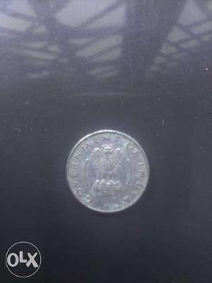 61 year old 1|4 indian coin.