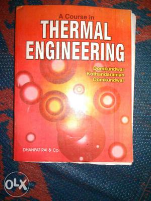 A Course In Thermal Engineering Book