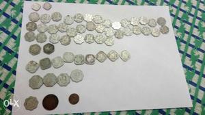 A wonderful coin collection.Two (1rupee Indian