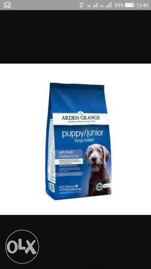 ARden Grange Puppy/junior large breed Food Pack 12kg new bag