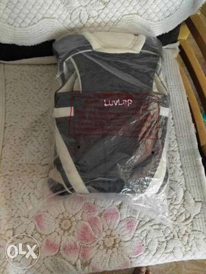 Baby's Gray And White Luvlap Carrier With Pack