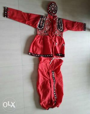 Beautiful Gujarati dress for boys of age 9 to 10 with mirror