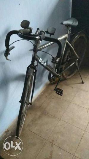 Black And Gray BSA Road Bicycle