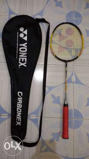 Black And Red Yonex Badminton Racket With Case