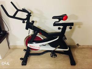 Black And White Stationary Bicycle