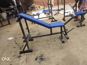 Blue And Black Weight Bench