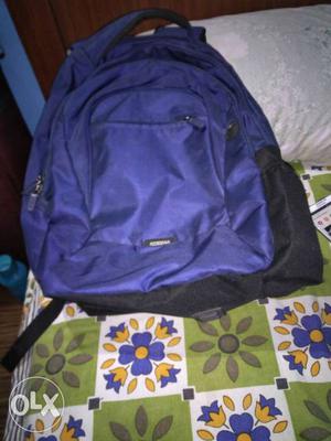 Brand new American tourister Purple And Black Backpack
