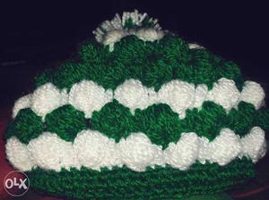 Brand new hand made woollen crochet baby cap..