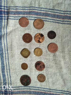 Copper-colored Coin Collection