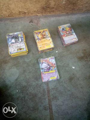 Four Pokemon Trading Card Decks