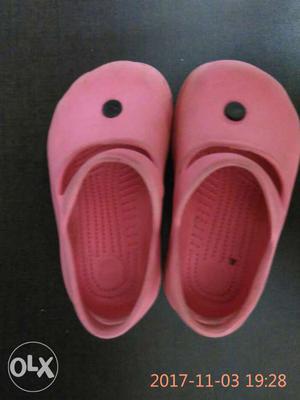 Girl baby shoes for 6 months to 1.5 years. Hardly