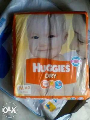 Huggies pack of 60,,sealed packed,,,m size