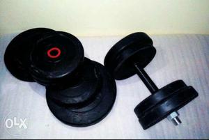 NEW 20 kg Gym Set with dumbbell rods pair. ₹!