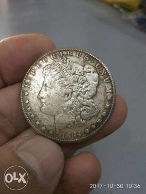 One Dollar  USA Antique old coin