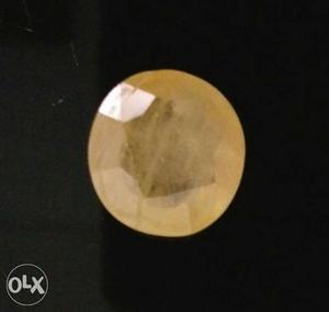 Pukhraj Stone (Natural Yellow Sapphire) Unused With Lab