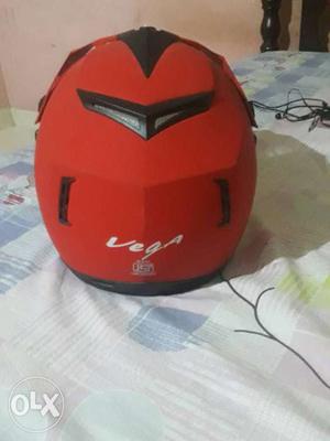 Red And Black Full-face Helmet