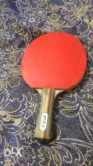 Red And Brown Table Tennis Racket