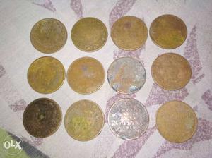 Round Gold-colored Coin Lot