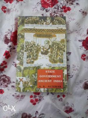 State And Government In Ancient India Book