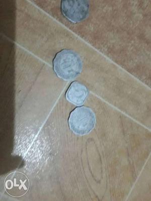 Three Round Silver Coin