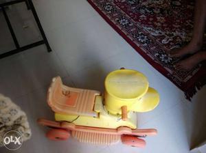 Toddler's Yellow Ride-on Toy
