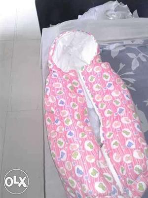 Urgent sale Baby's White And Pink Floral Sleep Sack