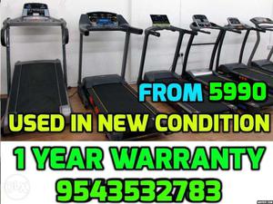 Used Motorised Treadmill  onwards 1 year warranty with