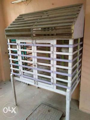 White Wooden Breeding Cage