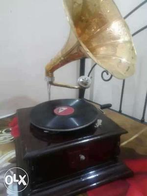 Working Gramofone Antique Vintage Gramophone With