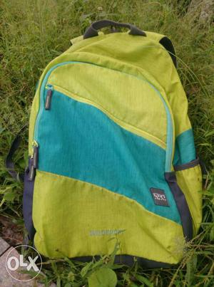Yellow And Teal Backpack