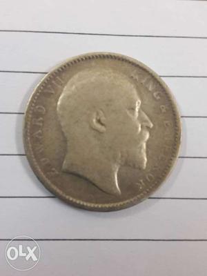  years British time one rupees coin