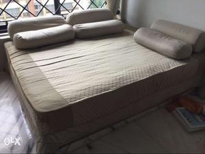 2 mattresses (5.75ft by 4.75ft by 8inch height