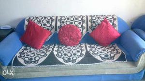 5 seater sofa and multipurpose Showcase: Combo Pack