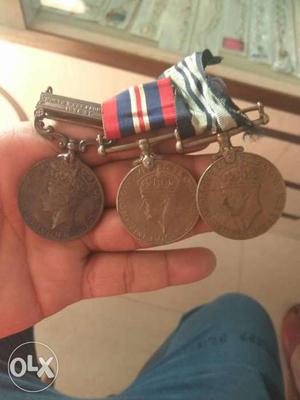 Antique Unique Medals Of Bravery World War 2
