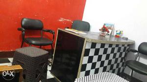 Black And White Checkered Desk