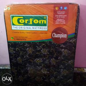 Black, Gray, And Yellow Floral Corfom Mattress