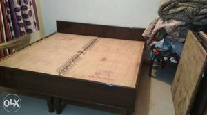 Black Wooden Frame Bed without box