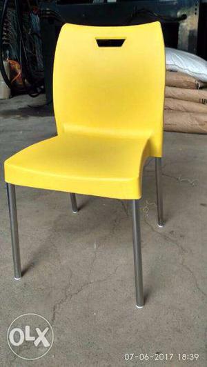 Brand New Stainless Steel Plastic Dining Chair