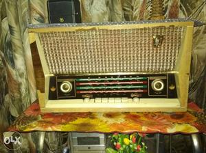 Brown And Black Vintage Transistor Radio