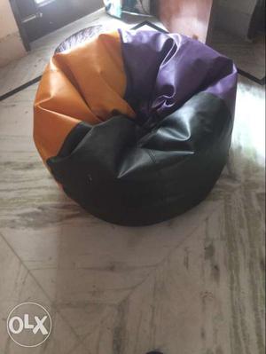 Colourful bean bag in a good condition